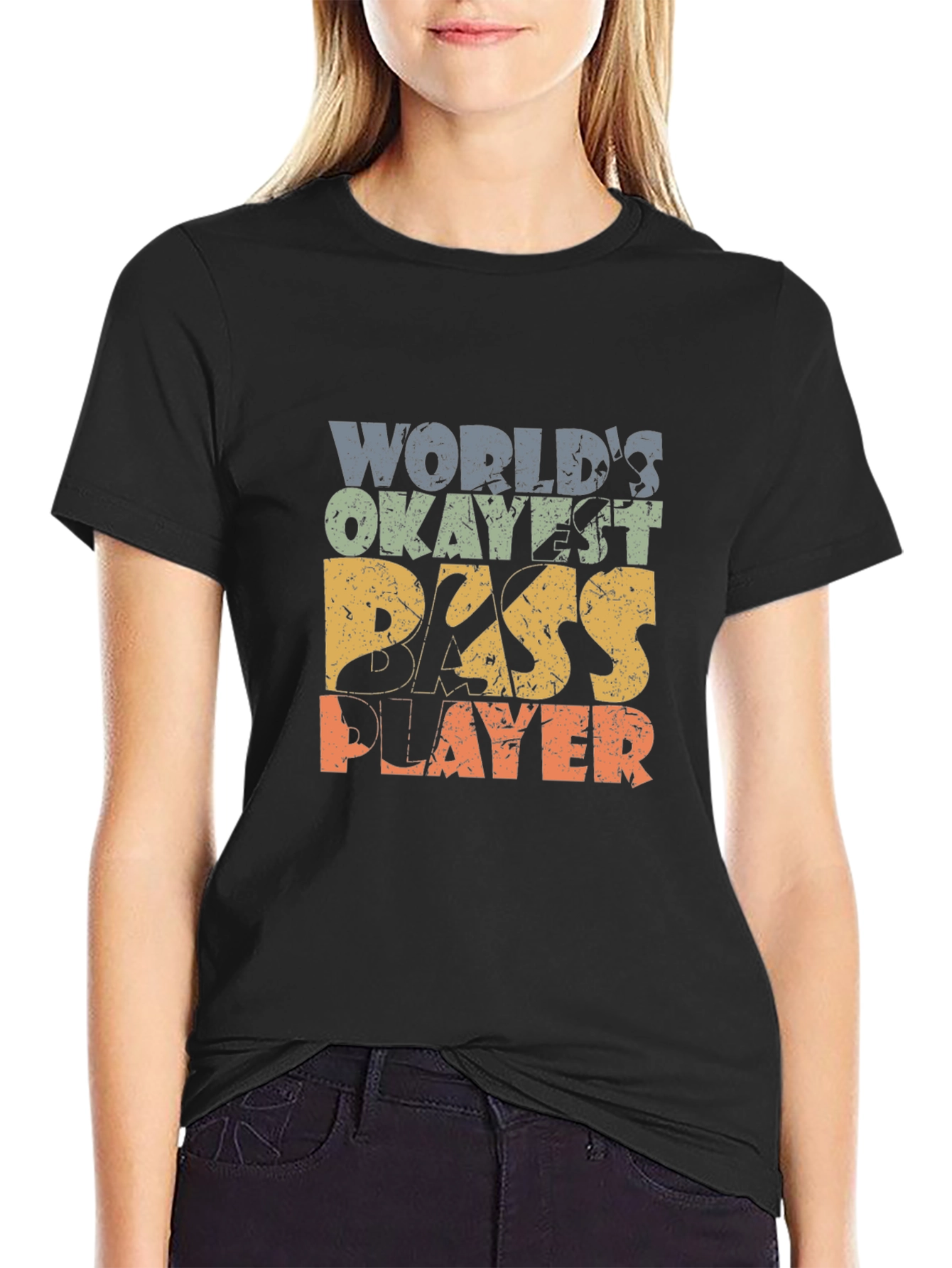 Worlds Okayest Bass Player T-Shirt