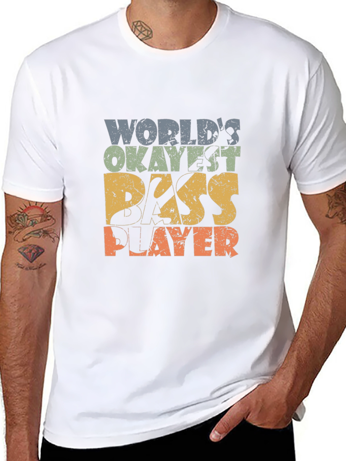 Worlds Okayest Bass Player T-Shirt