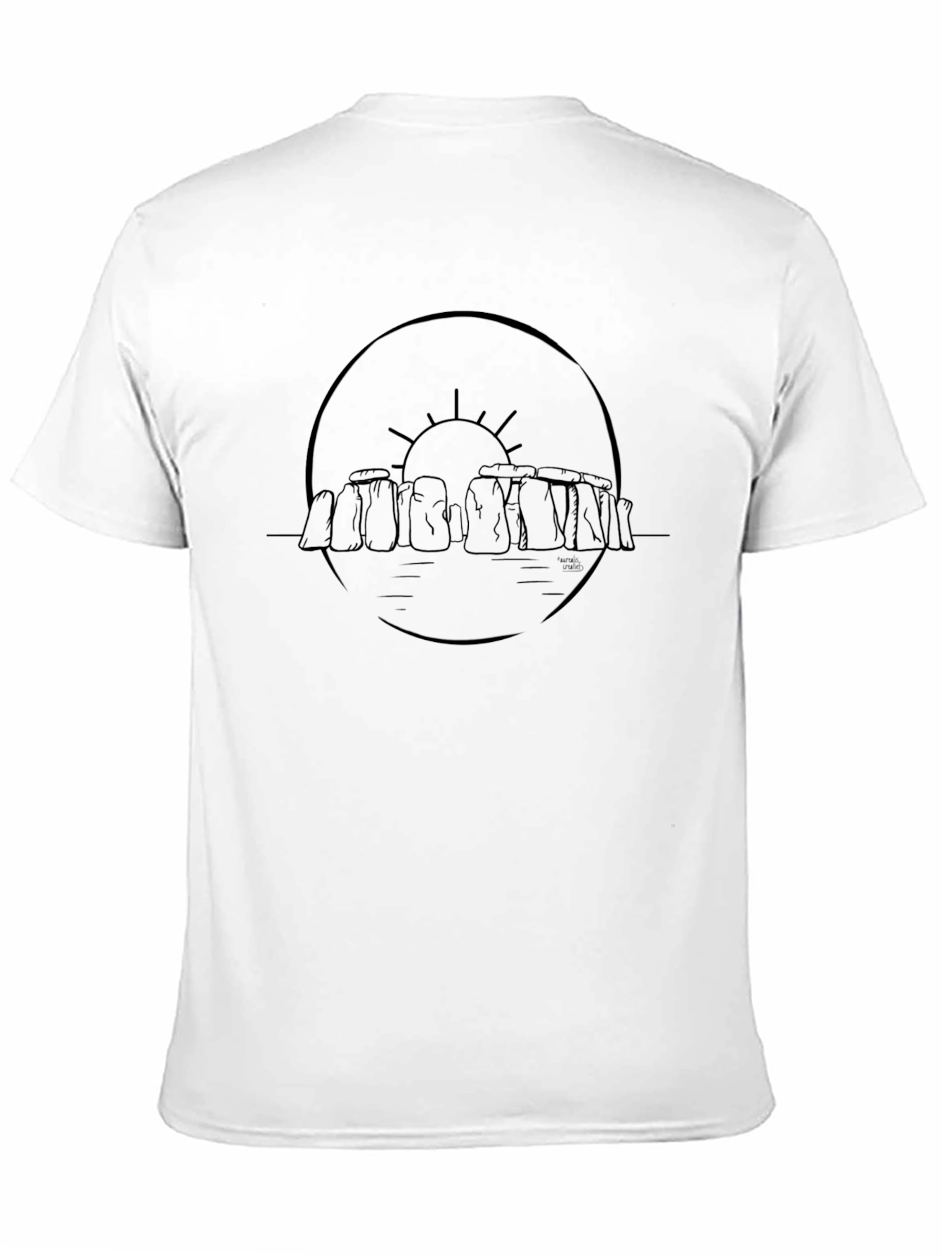 Stonehenge Graphic Tee - Black Cotton Shirt