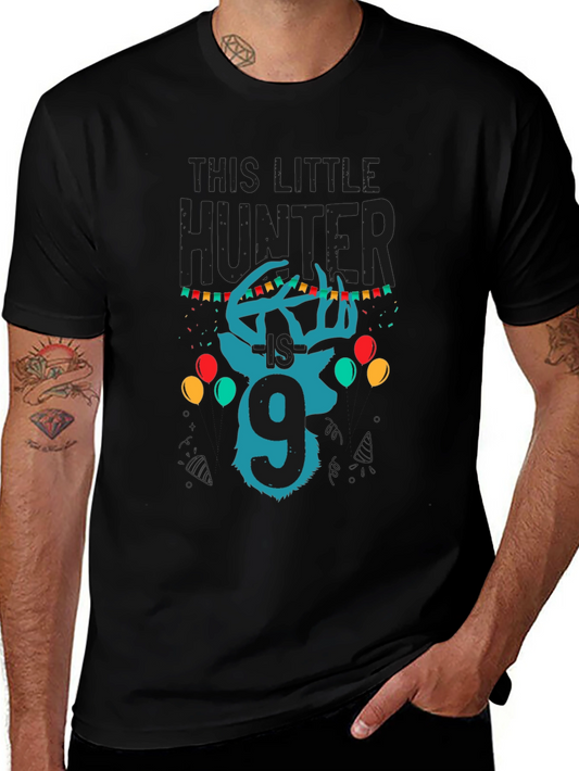 Little Hunter 9th Birthday T-Shirt