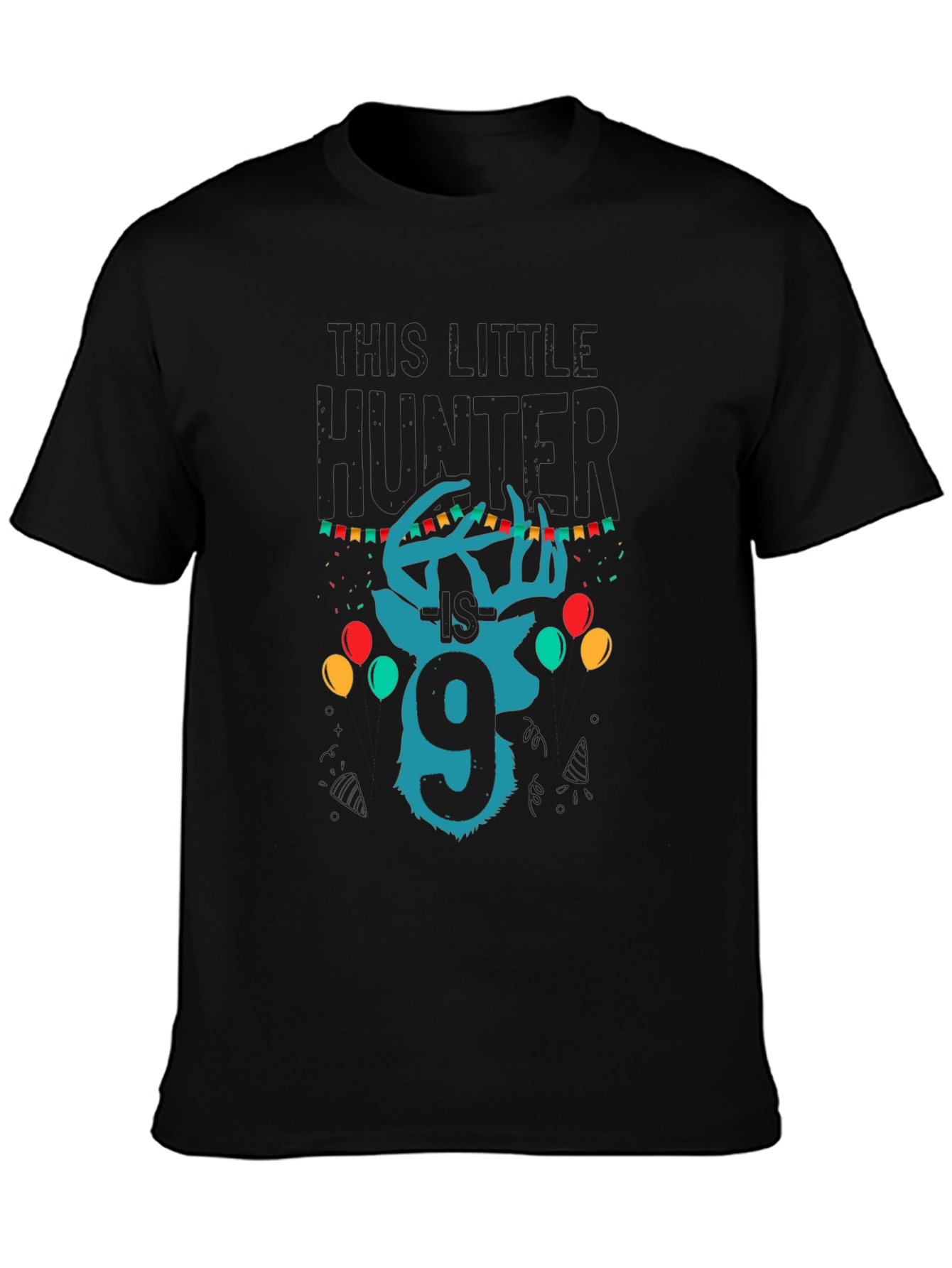 Little Hunter 9th Birthday T-Shirt