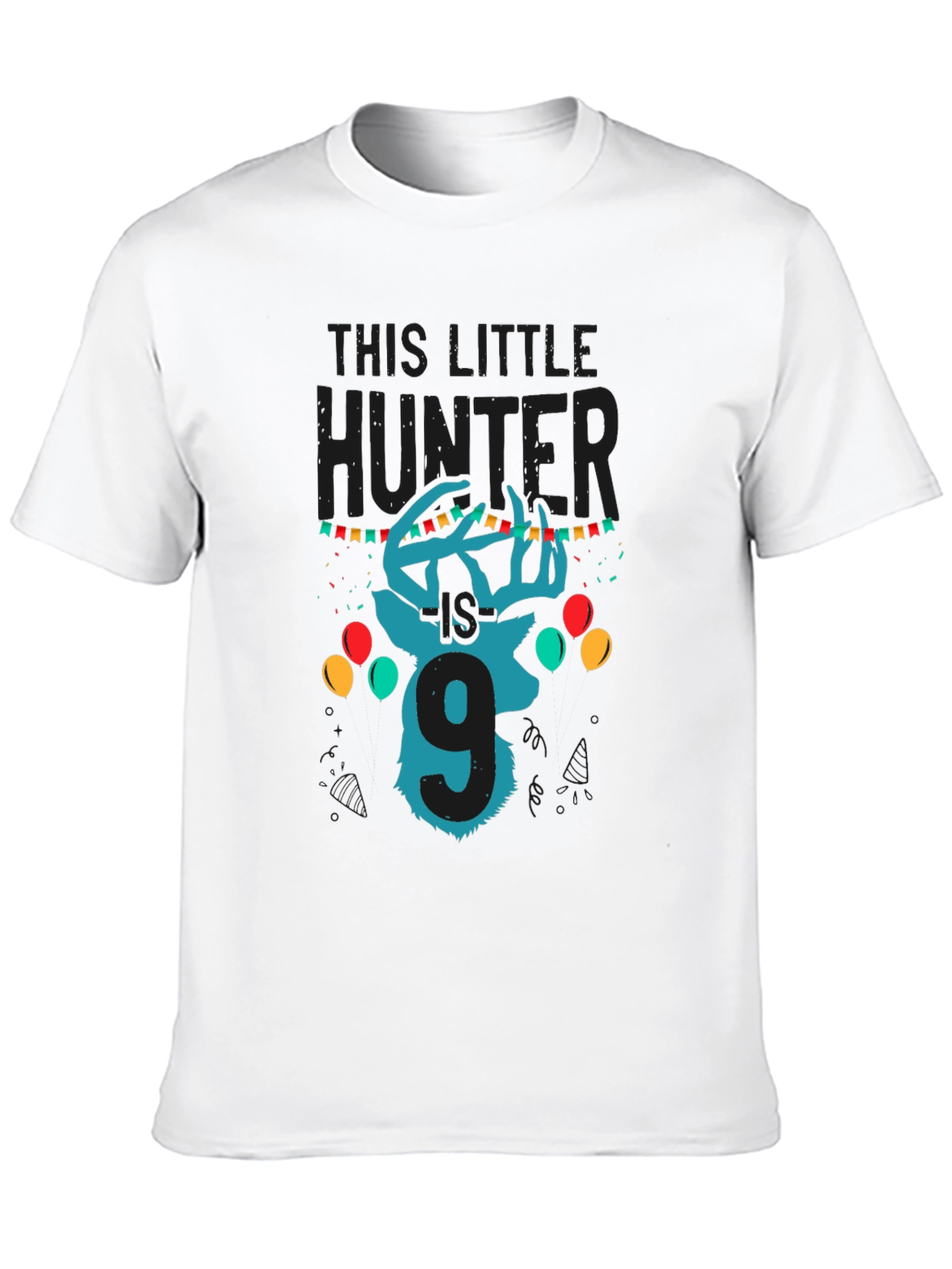 Little Hunter 9th Birthday T-Shirt