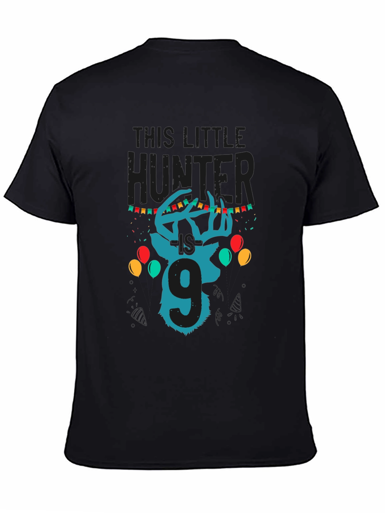 Little Hunter 9th Birthday T-Shirt
