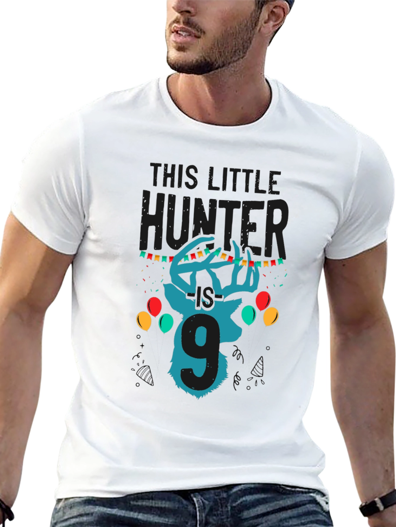 Little Hunter 9th Birthday T-Shirt