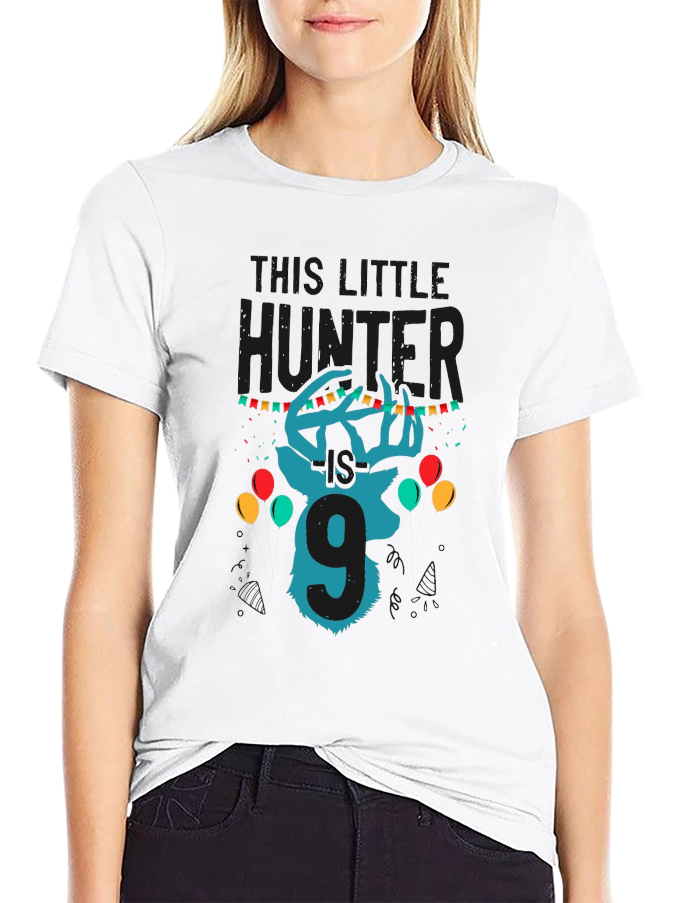 Little Hunter 9th Birthday T-Shirt