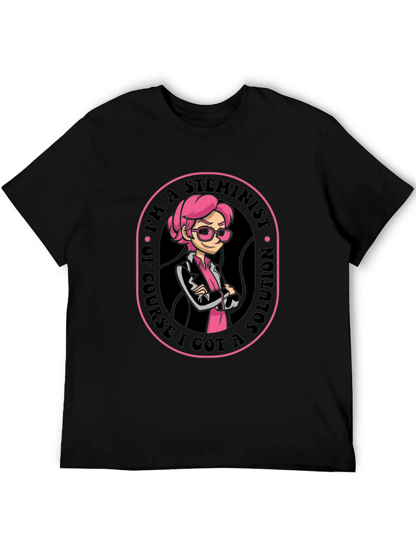 STEMinist T-Shirt - Black Cotton Blend Tee