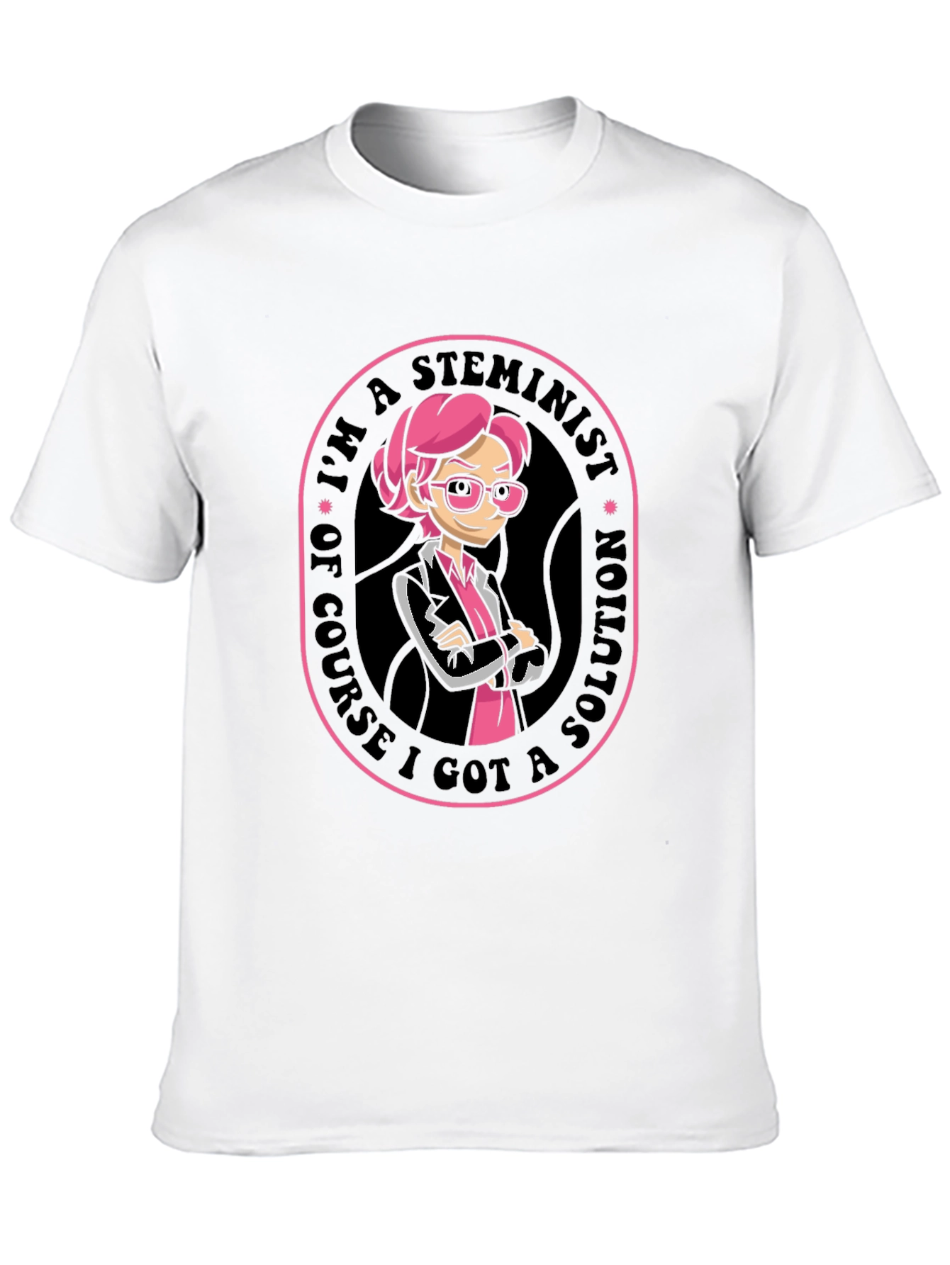 STEMinist T-Shirt - Black Cotton Blend Tee