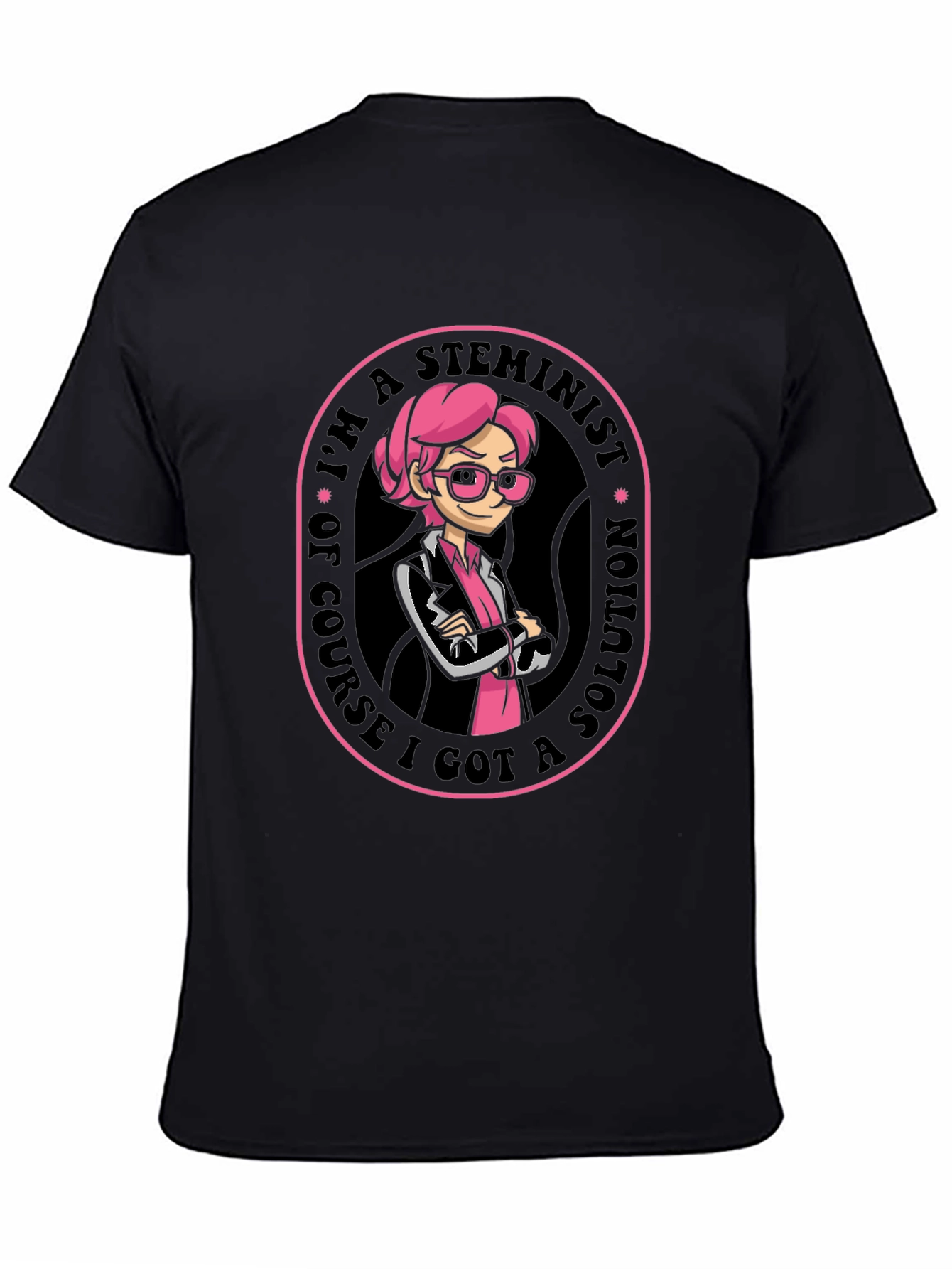 STEMinist T-Shirt - Black Cotton Blend Tee