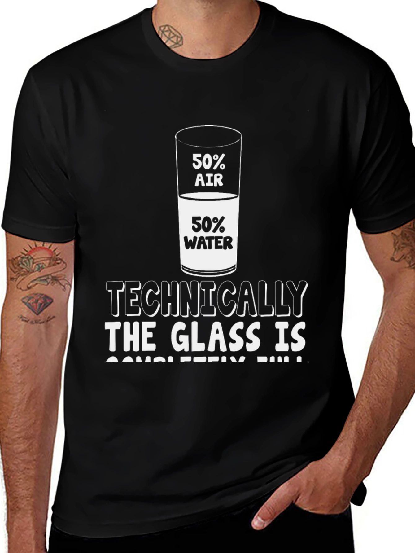 Technically Full T-Shirt - Funny Science Shirt