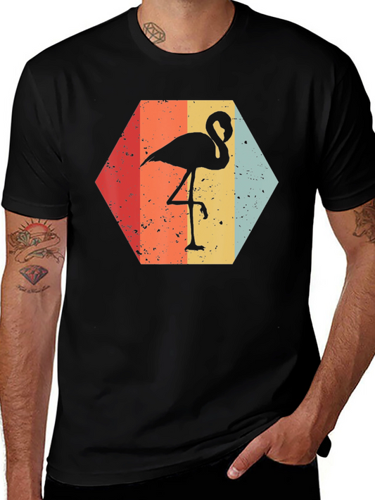 Retro Flamingo T-Shirt - Unique Graphic Tee
