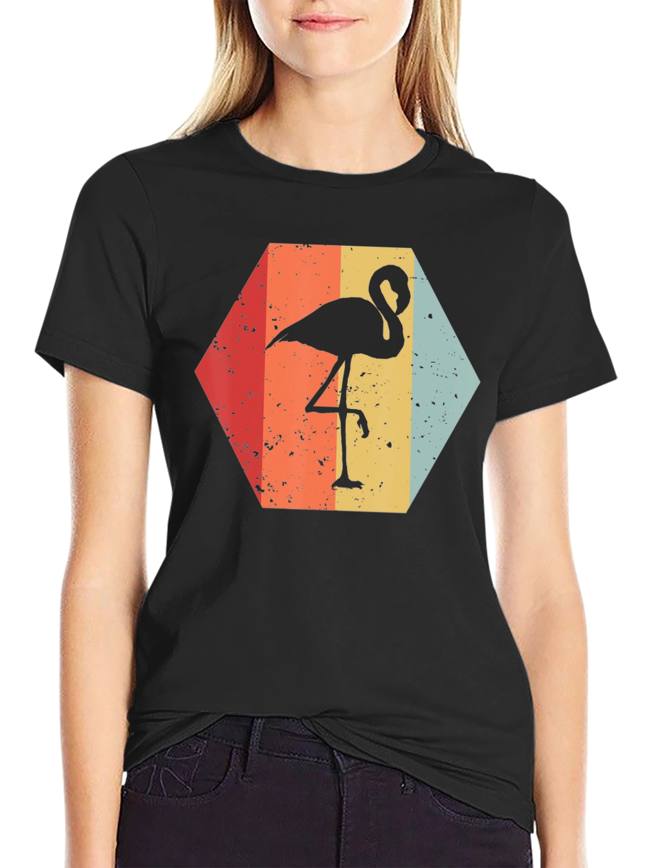 Retro Flamingo T-Shirt - Unique Graphic Tee
