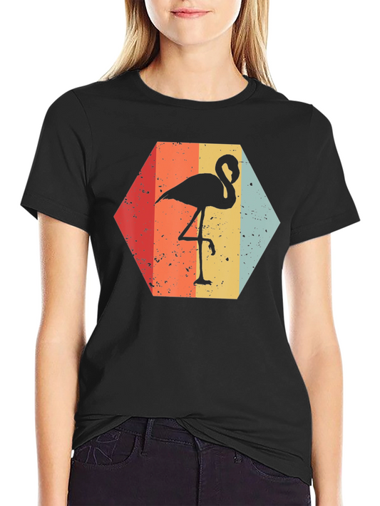 Retro Flamingo T-Shirt - Unique Graphic Tee
