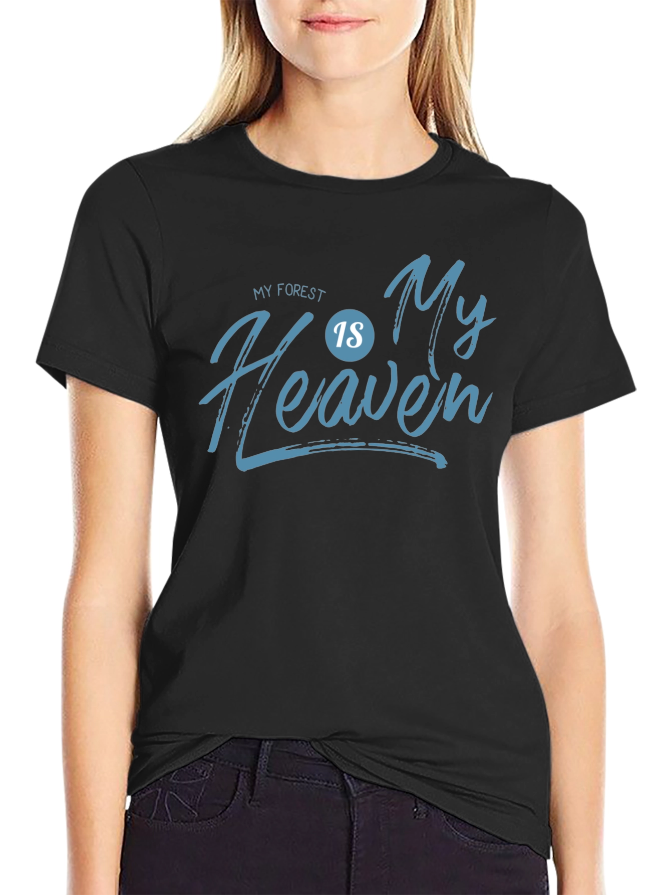 My Forest is My Heaven Black Graphic Tee