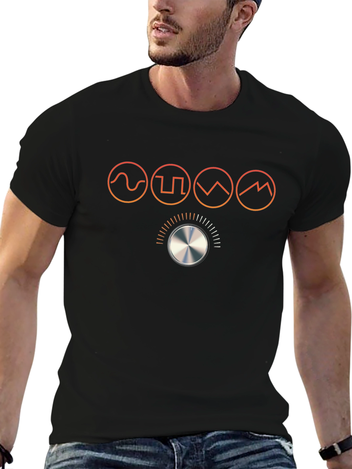 Synth Waveform Graphic Tee - Musicians Style