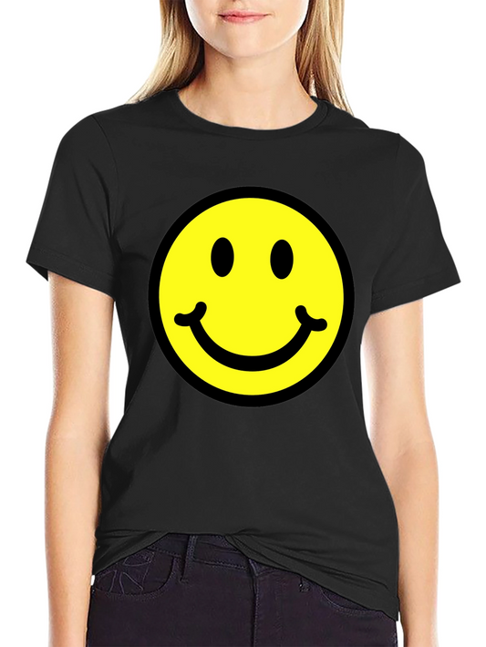 Classic Smiley Face Black T-Shirt