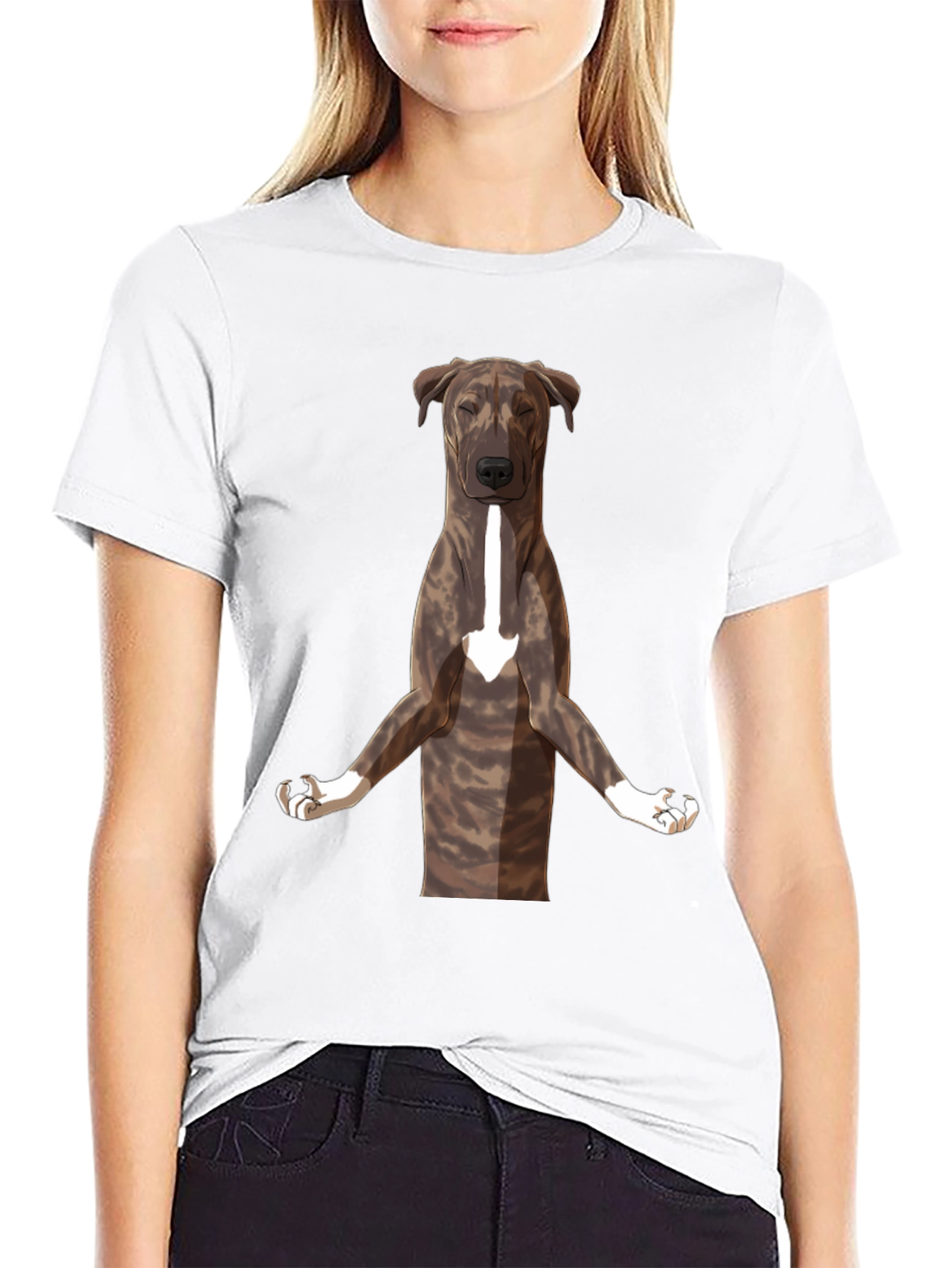 Yoga Dog Graphic Tee - Black