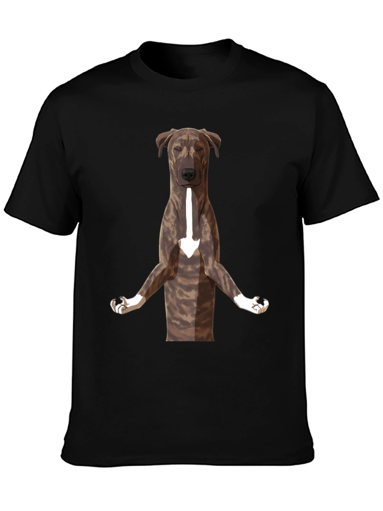 Yoga Dog Graphic Tee - Black
