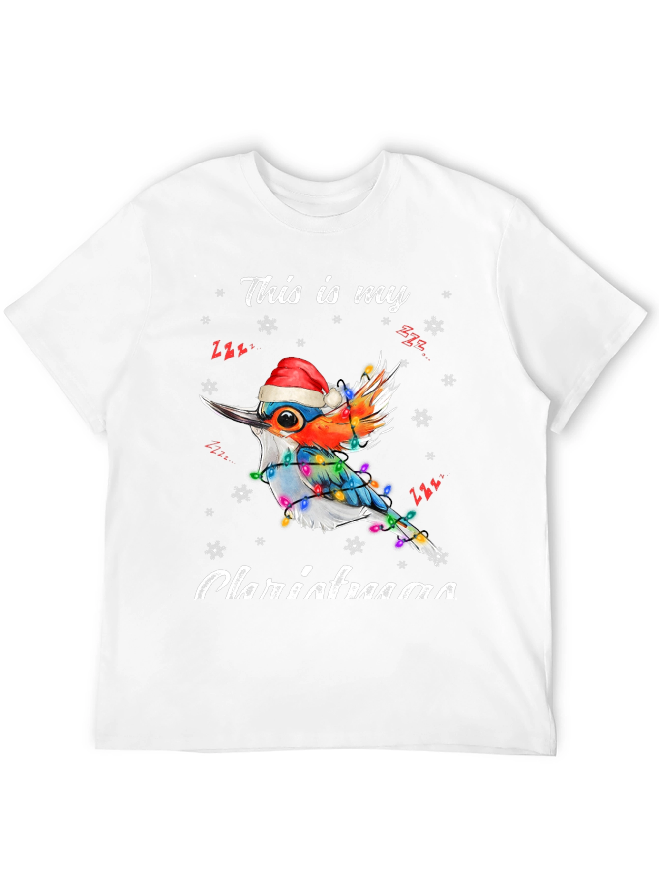Festive Bird Christmas T-Shirt - Holiday Style