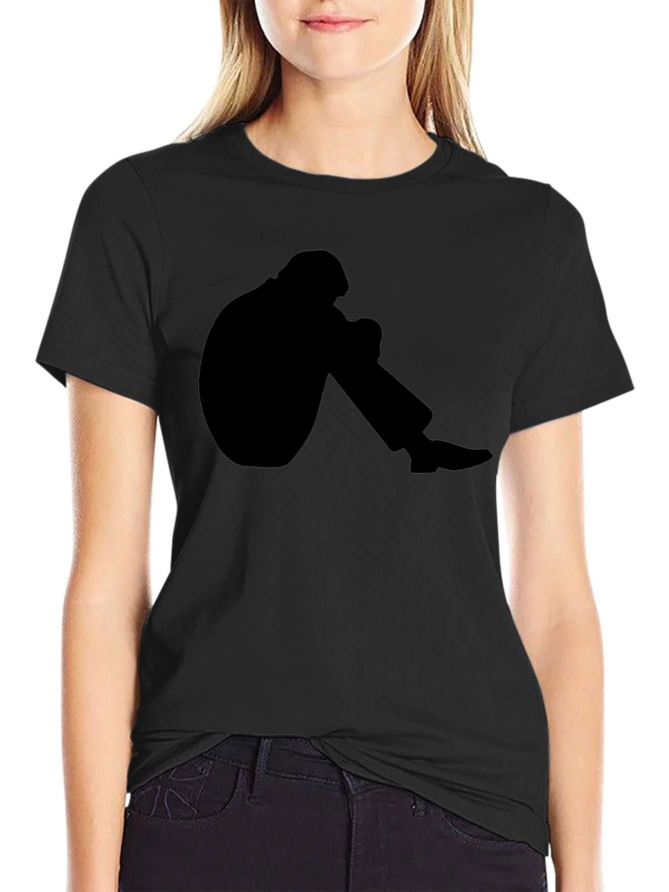 Silhouette Graphic Tee - Mens Black T-Shirt