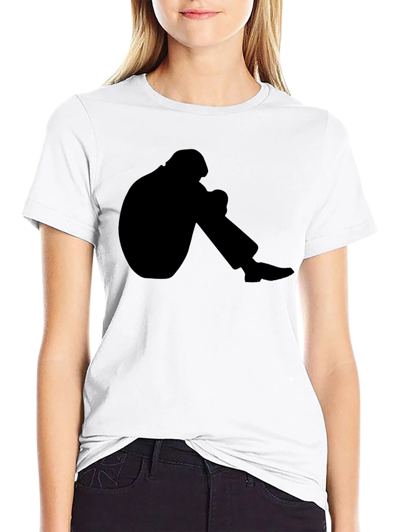 Silhouette Graphic Tee - Mens Black T-Shirt