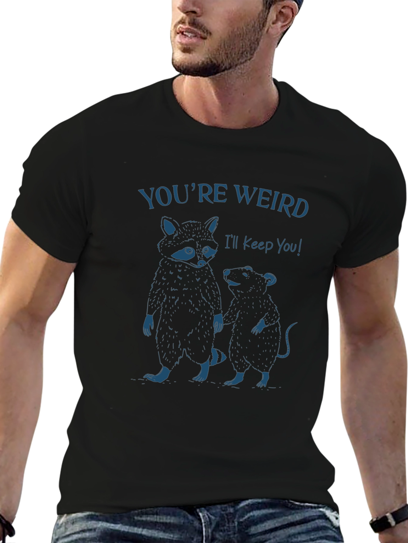 Youre Weird T-Shirt: Raccoon & Rat Graphic Tee