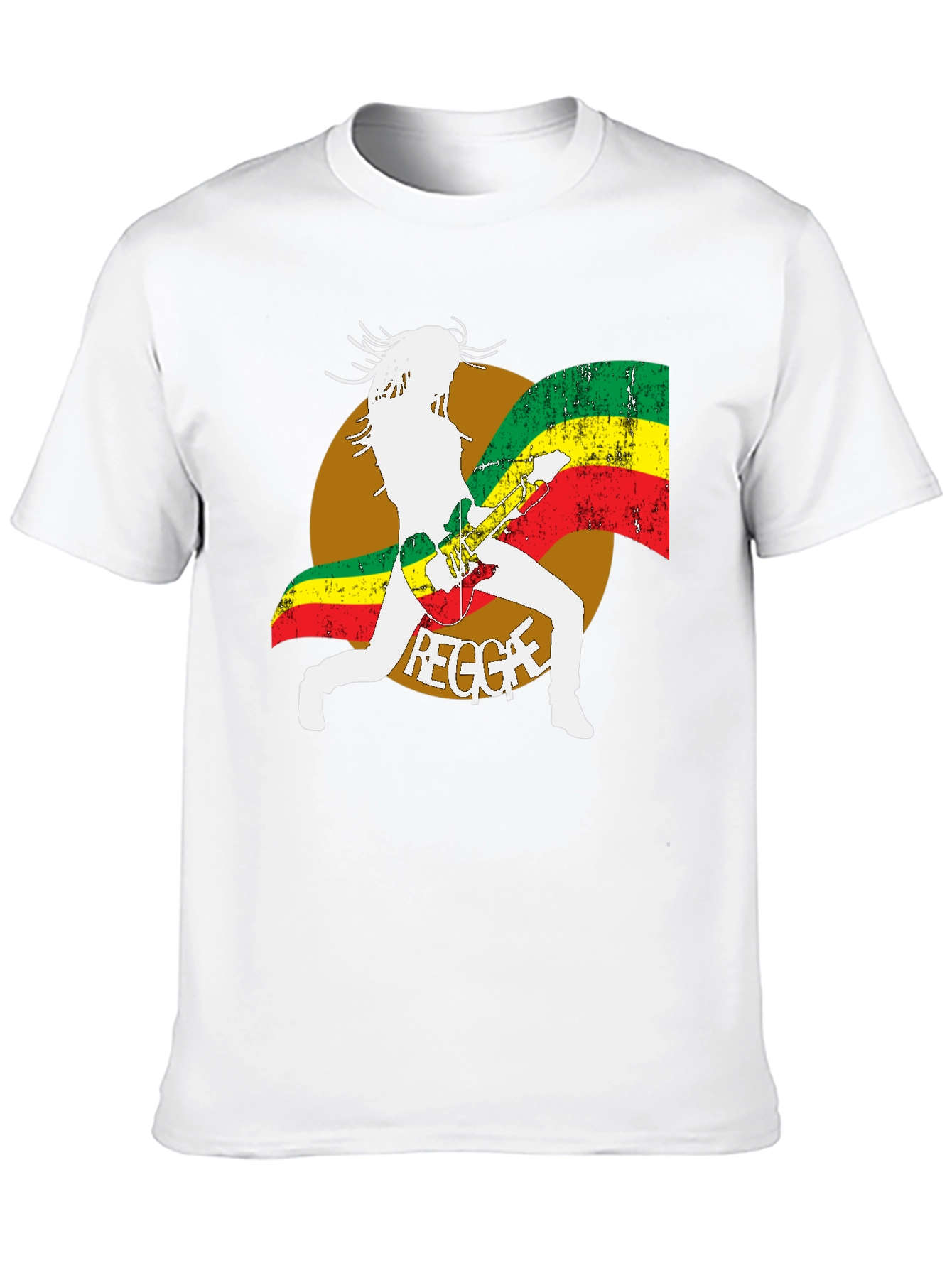 Reggae Guitar Player Graphic T-Shirt