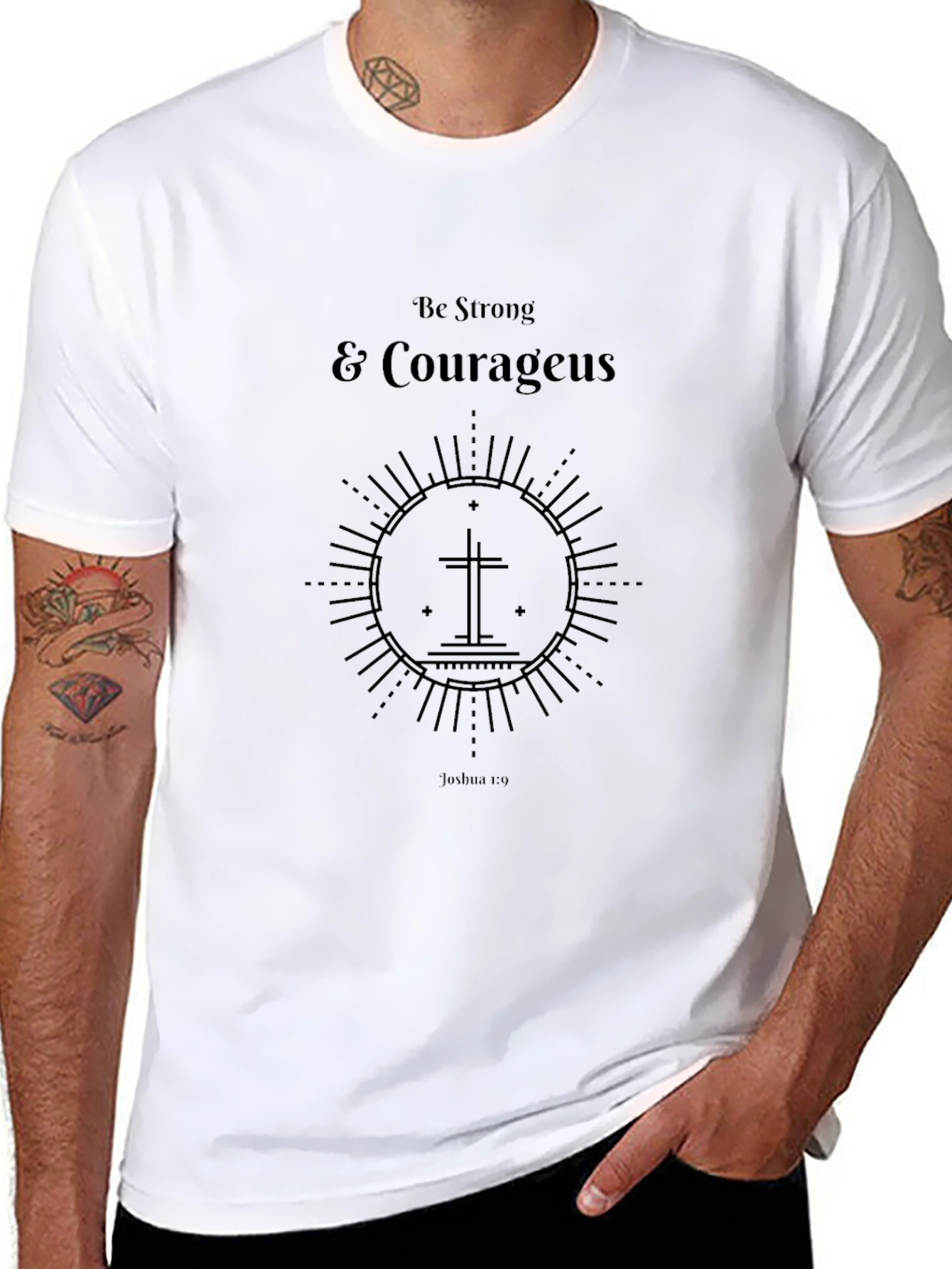 Be Strong & Courageous Christian T-Shirt