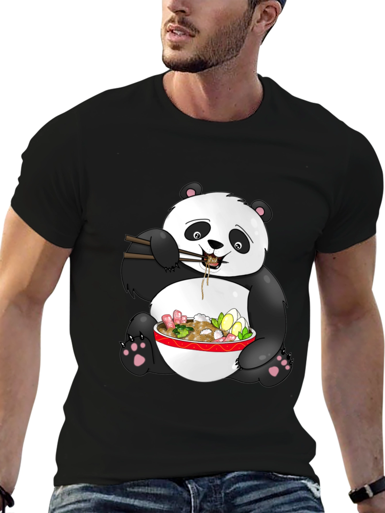 Panda Ramen T-Shirt - Cute Asian Food Tee
