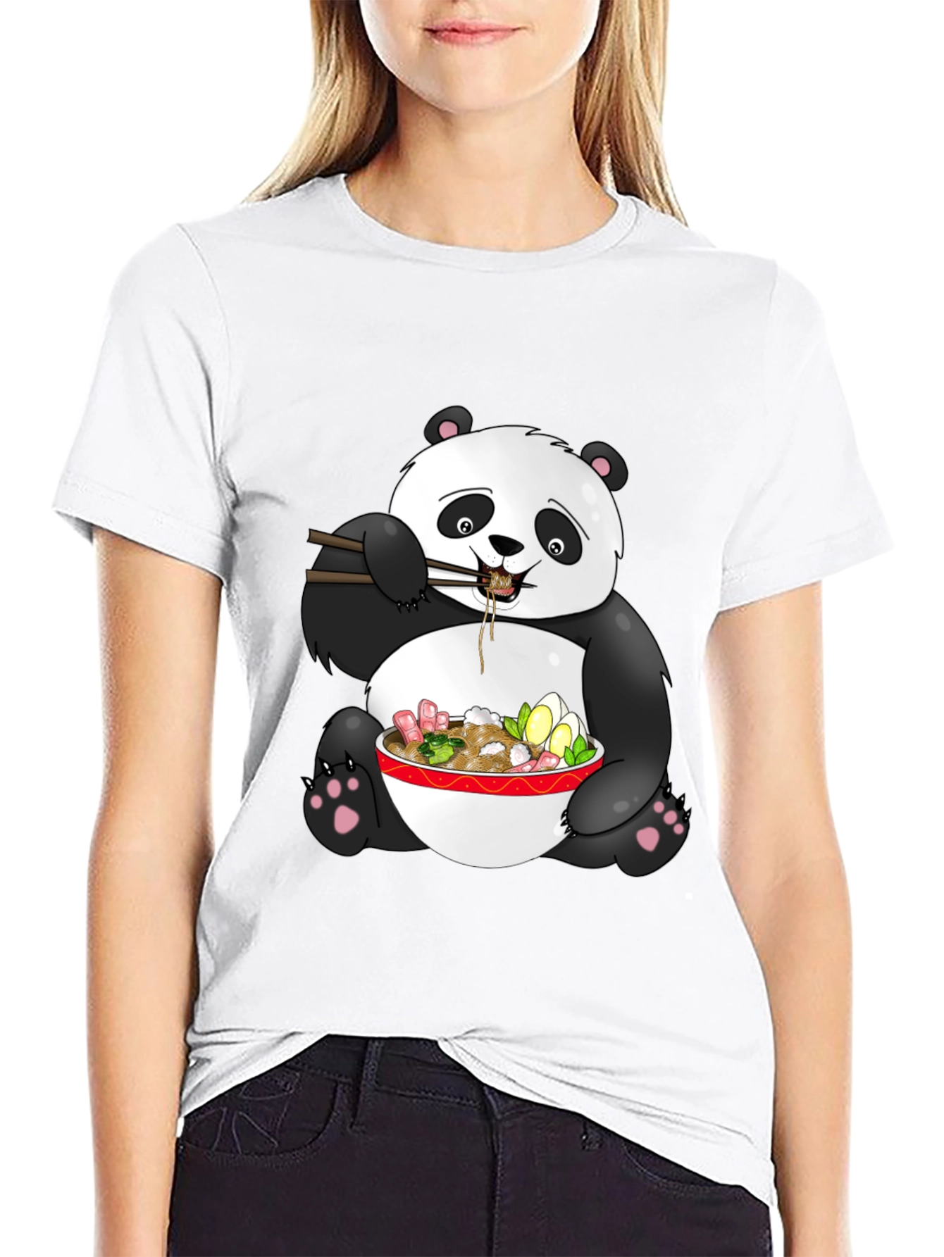 Panda Ramen T-Shirt - Cute Asian Food Tee