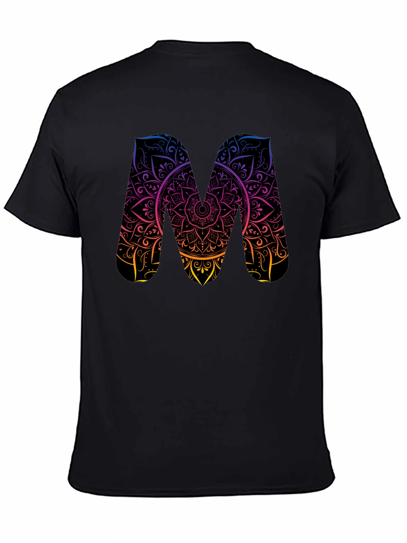 Mandala M Graphic Tee - Stylish Black T-Shirt