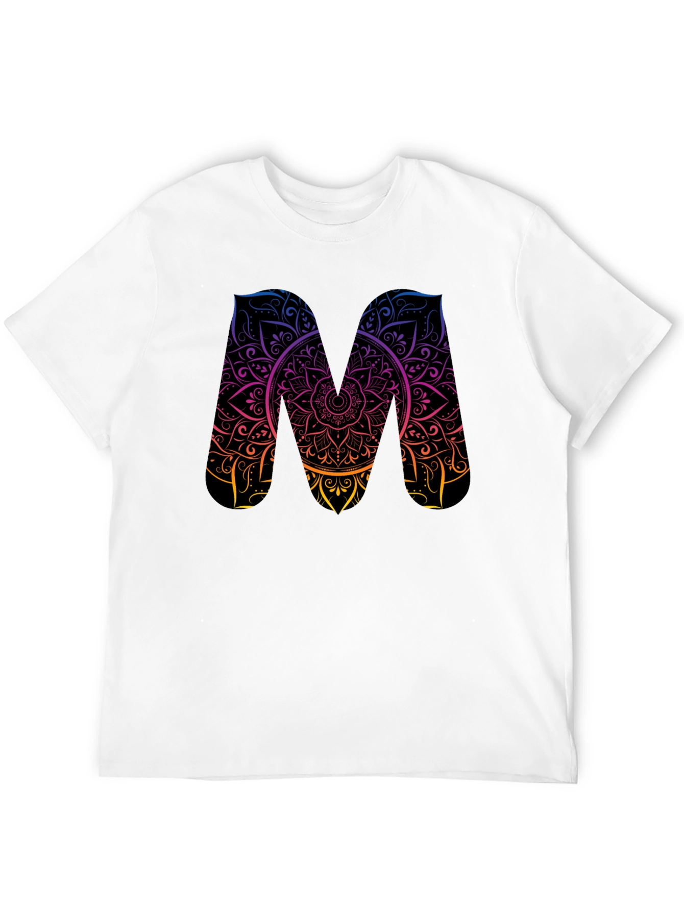 Mandala M Graphic Tee - Stylish Black T-Shirt