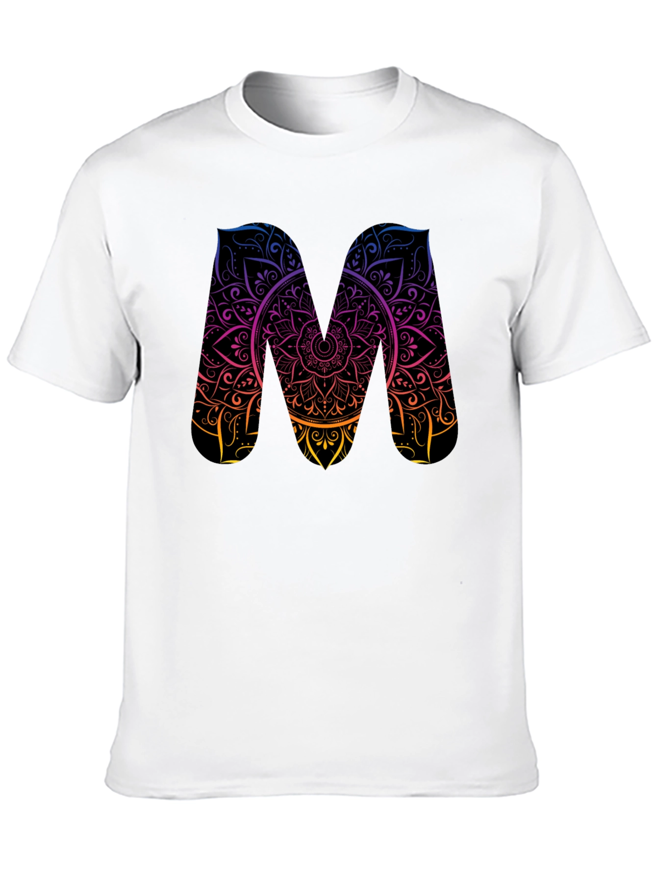 Mandala M Graphic Tee - Stylish Black T-Shirt