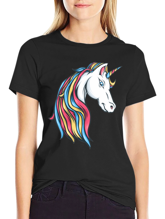Unicorn Graphic Tee - Stylish Black T-Shirt for Men