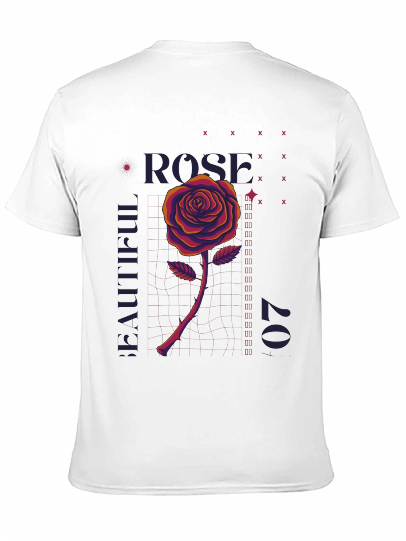 Rose Graphic T-Shirt - Mens Black Tee