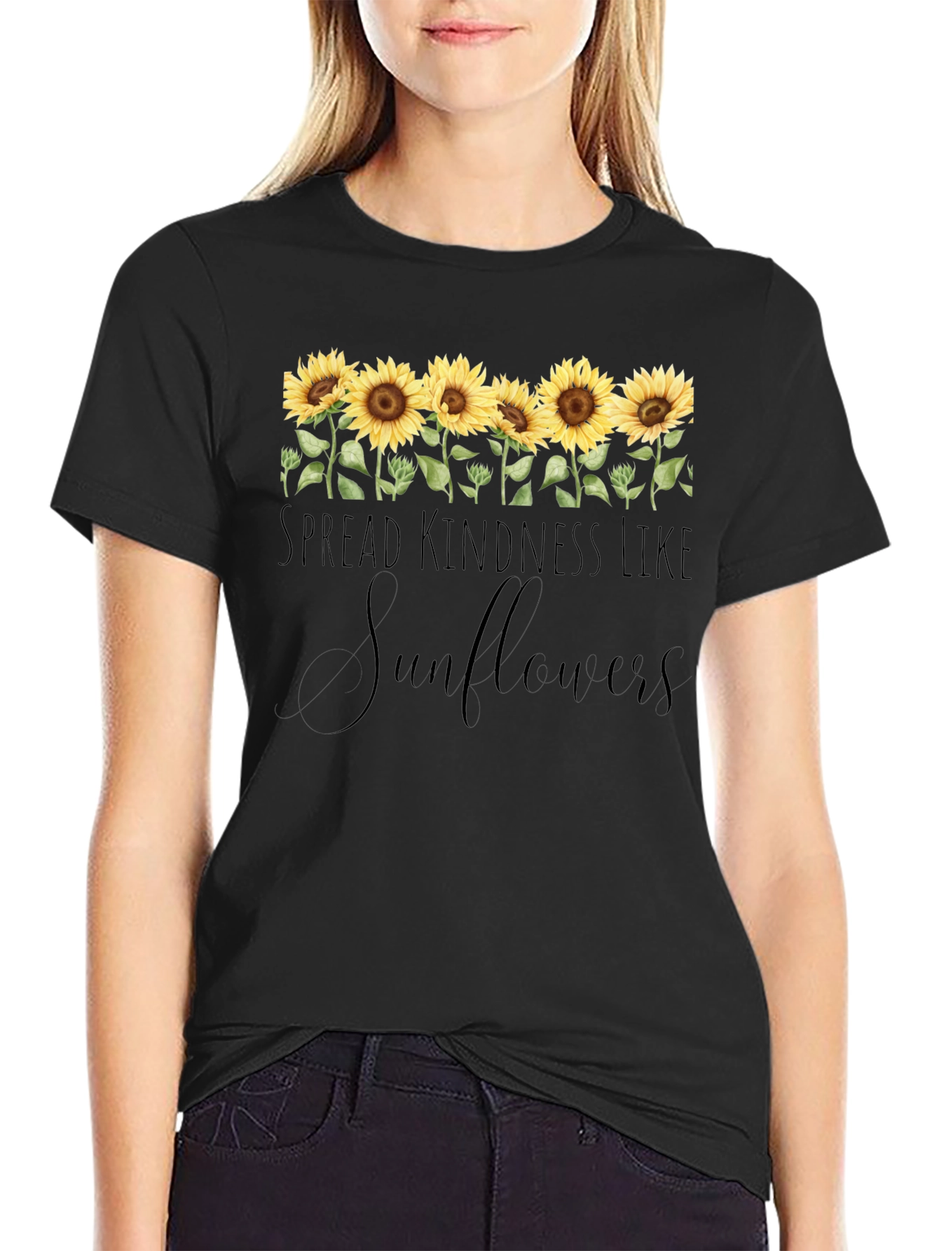 Spread Kindness Like Sunflowers Graphic Tee