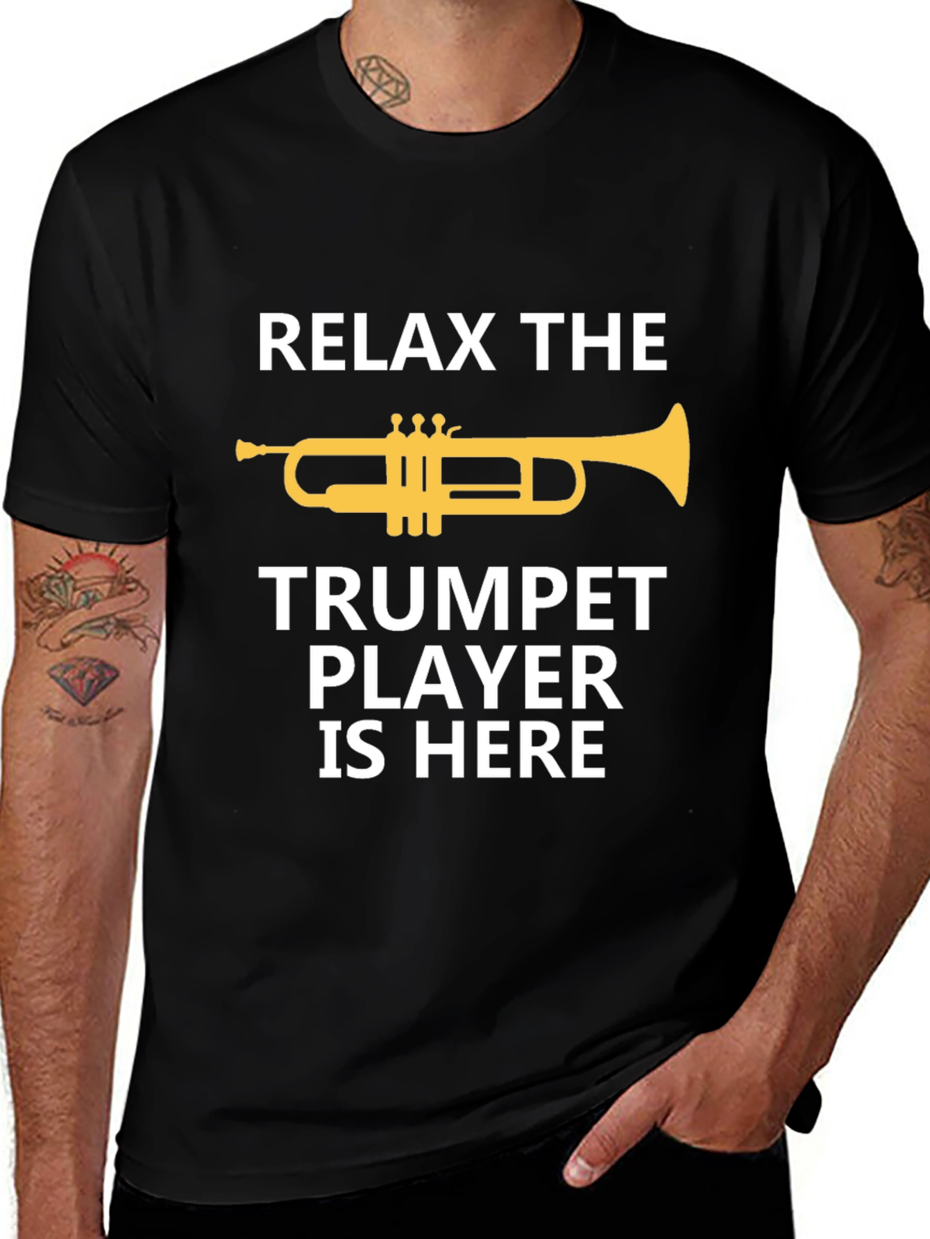 Relax Trumpet Player Here - Musician Graphic Tee