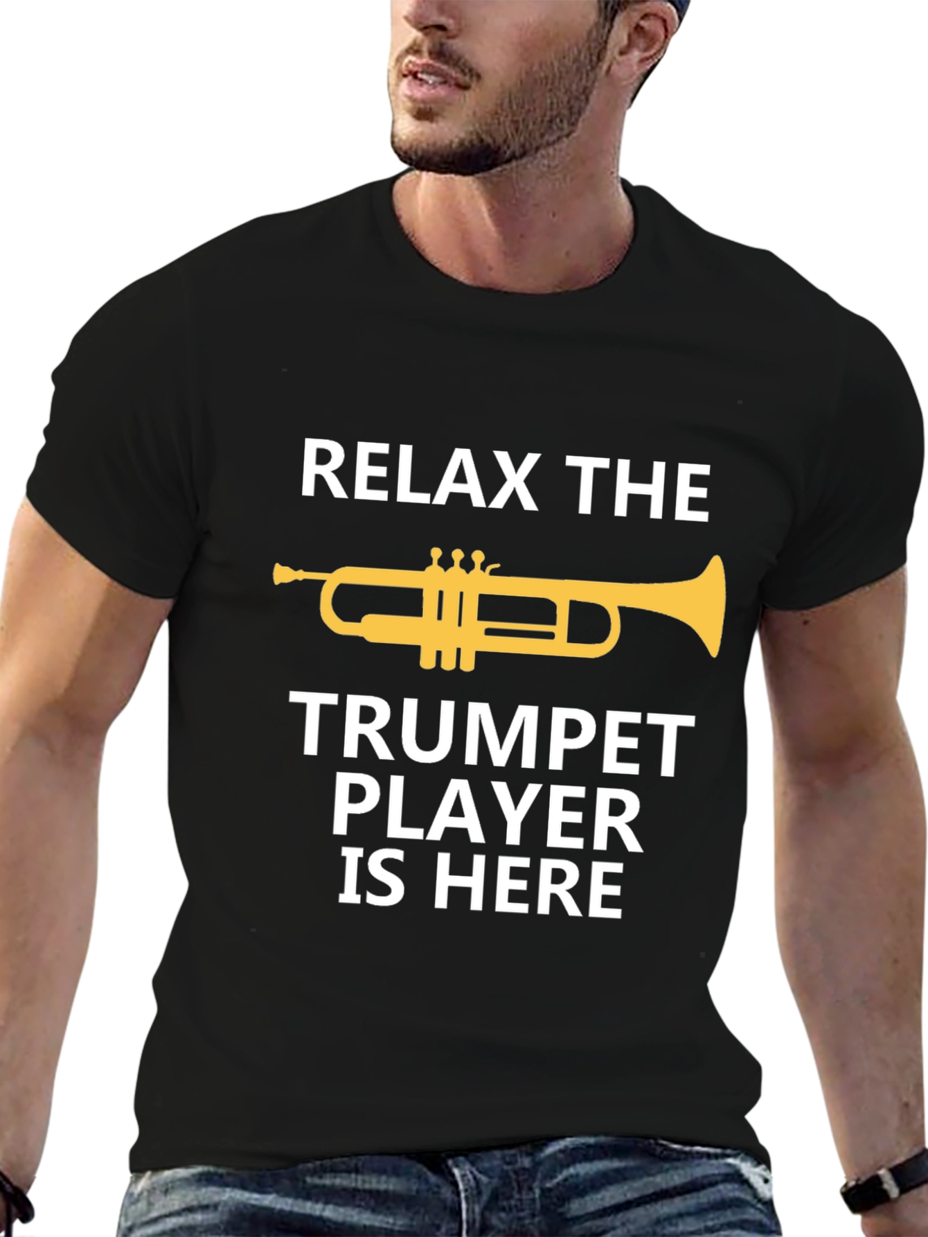 Relax Trumpet Player Here - Musician Graphic Tee