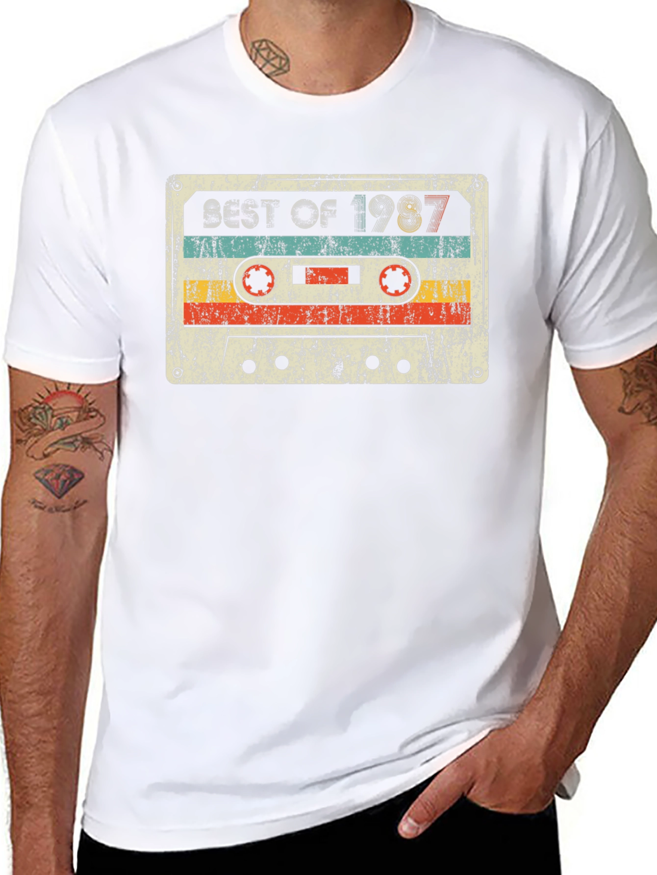 Retro Cassette Tape Best of 1987 Graphic Tee