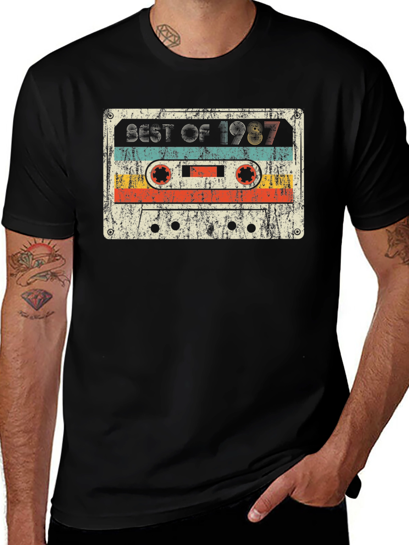 Retro Cassette Tape Best of 1987 Graphic Tee