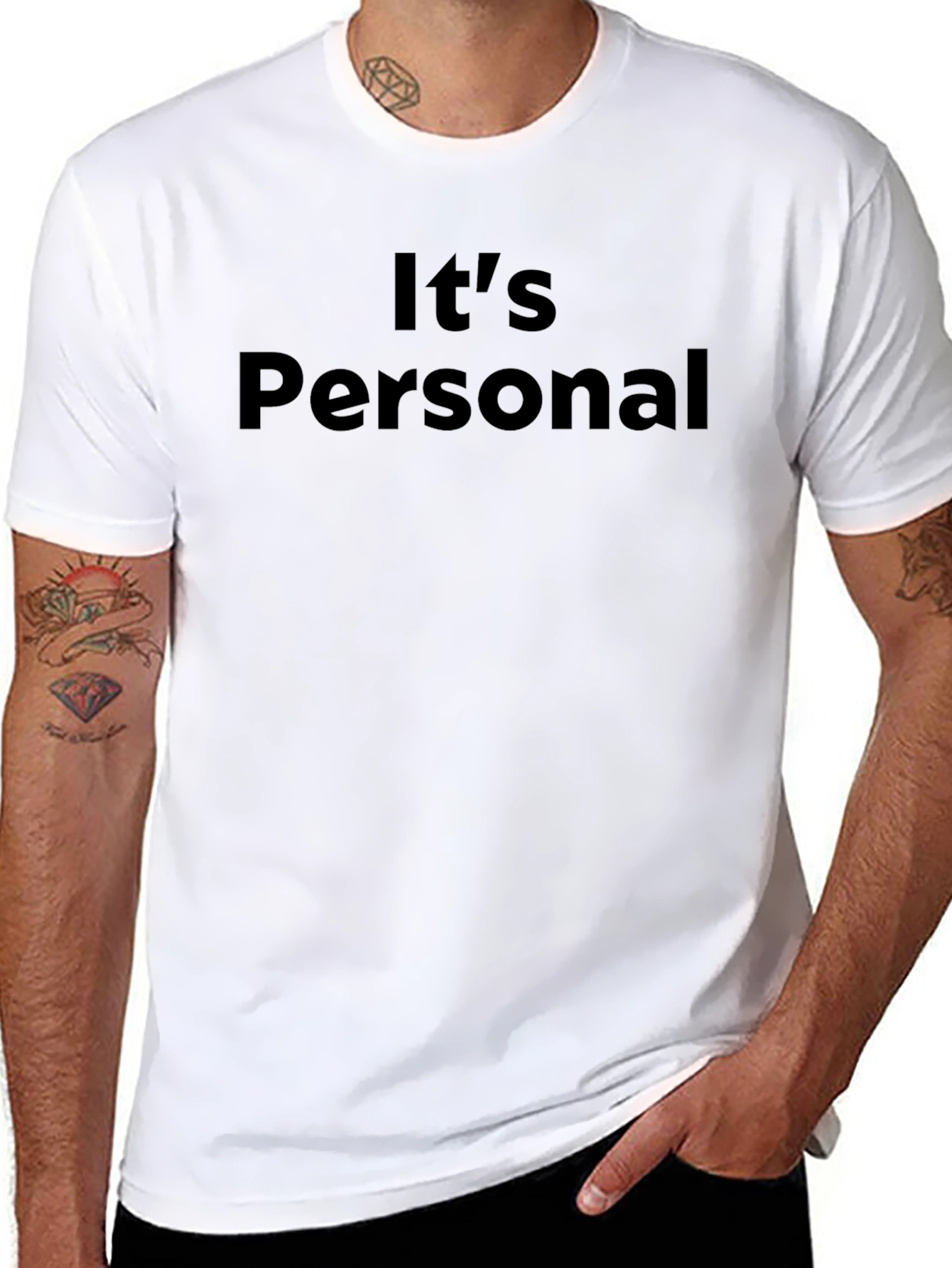 Its Personal Graphic Tee - Premium Black T-Shirt