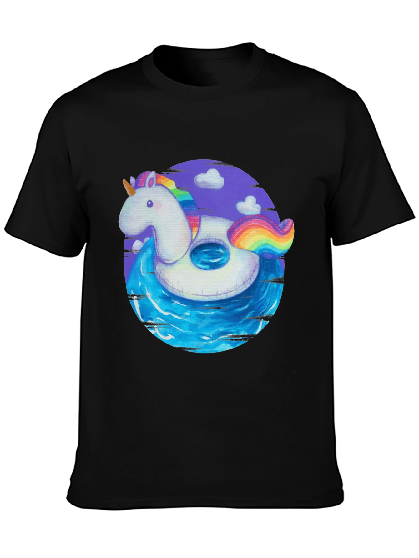 Unicorn Pool Float Graphic Tee