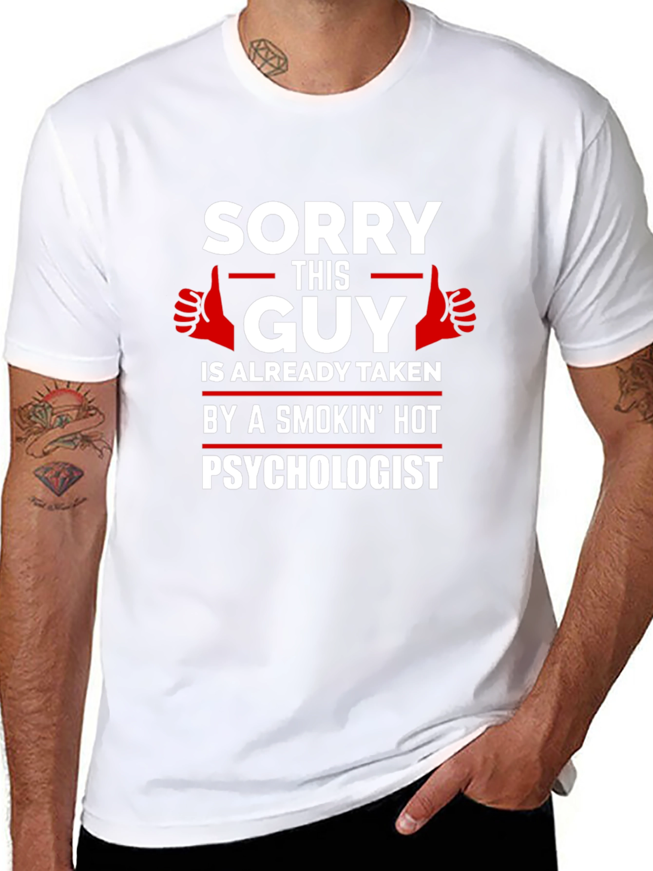 Sorry This Guy is Taken Psychologist T-Shirt