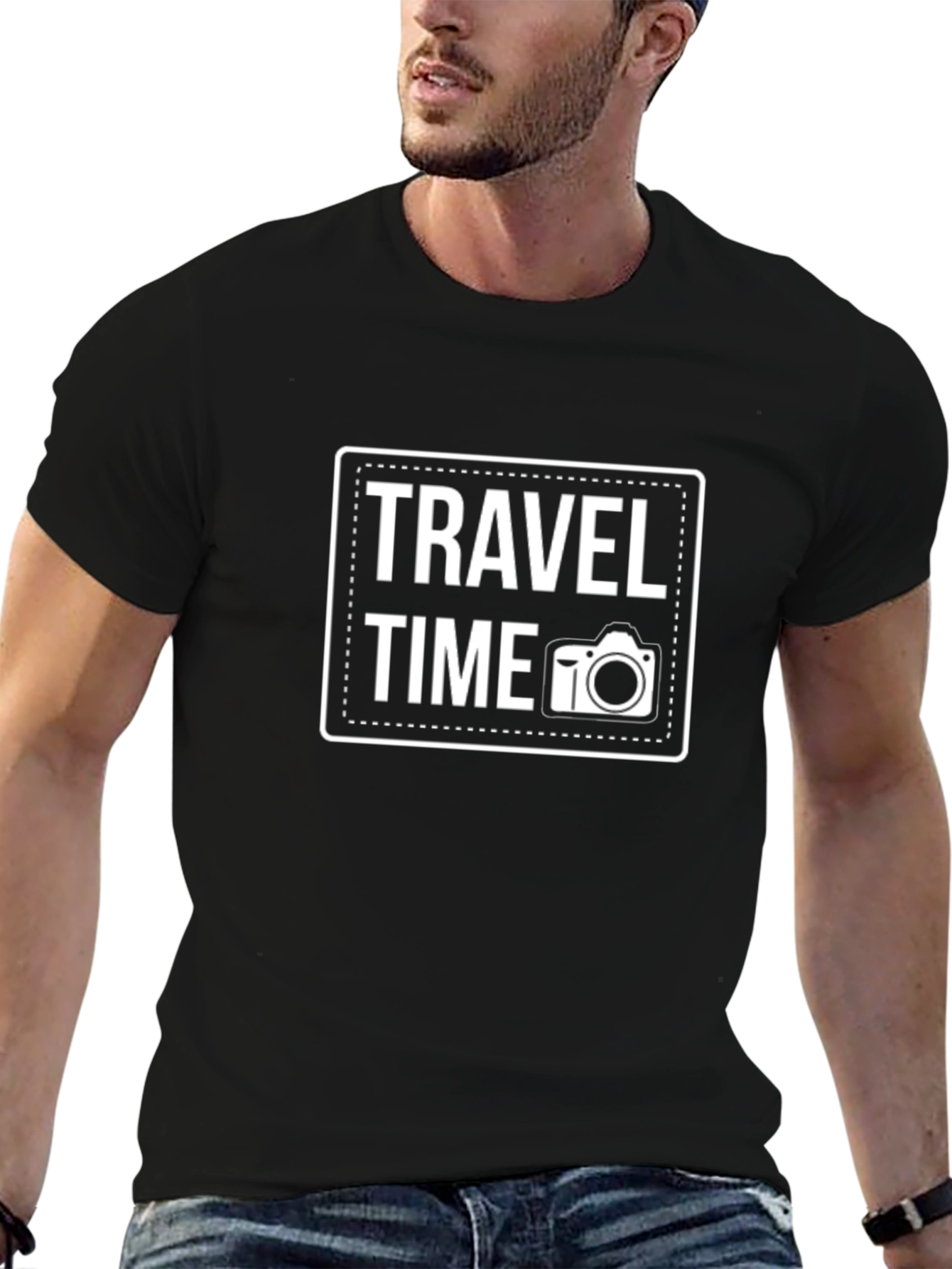 Travel Time Camera Graphic Tee - Adventure Ready