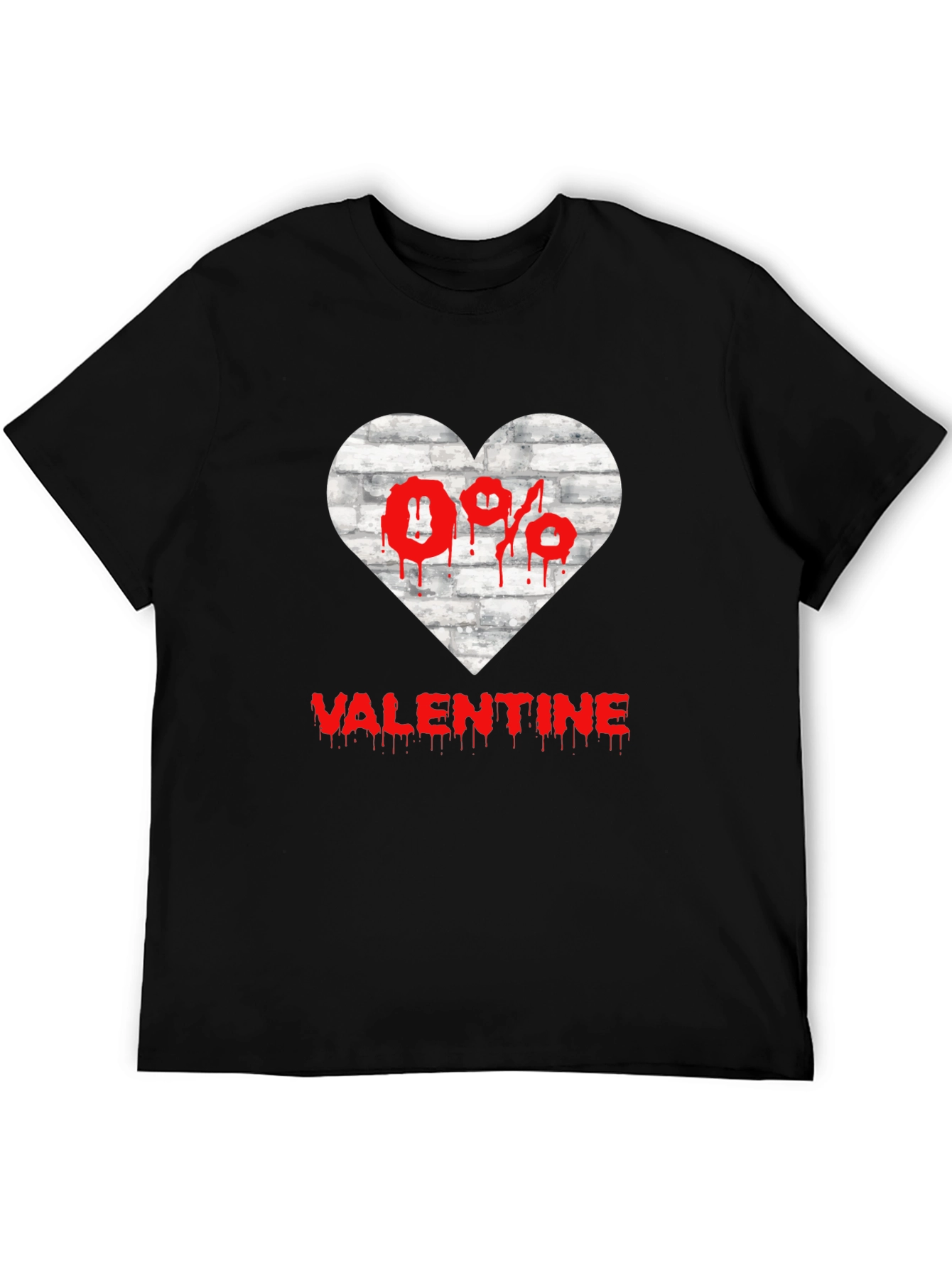 Anti Valentines Day Heart Graphic T-Shirt