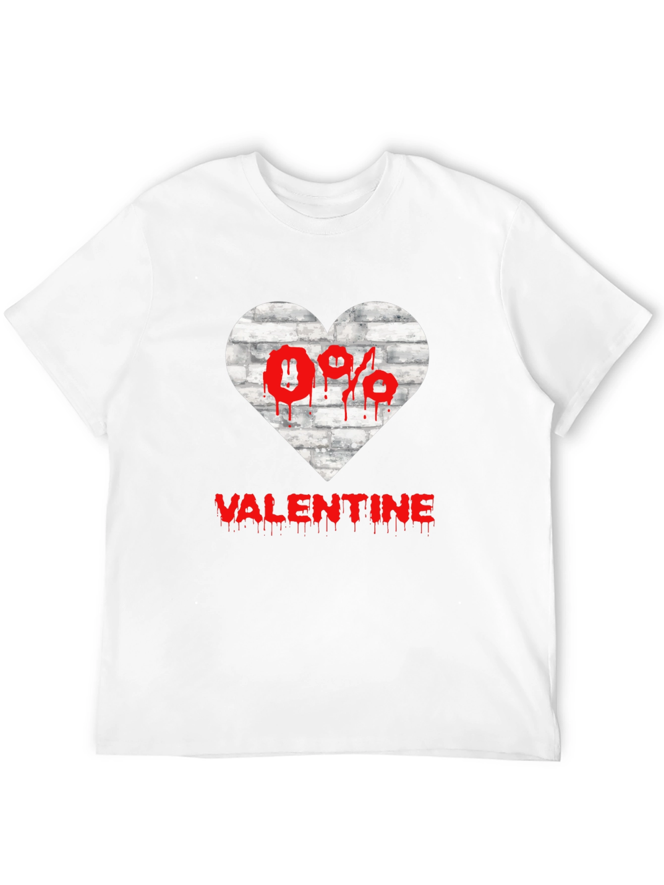 Anti Valentines Day Heart Graphic T-Shirt