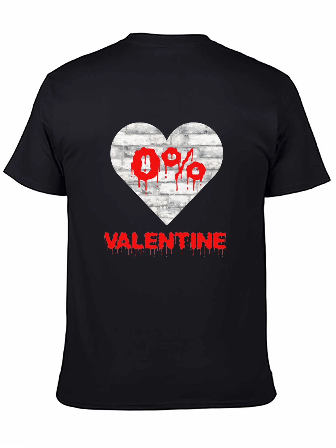 Anti Valentines Day Heart Graphic T-Shirt