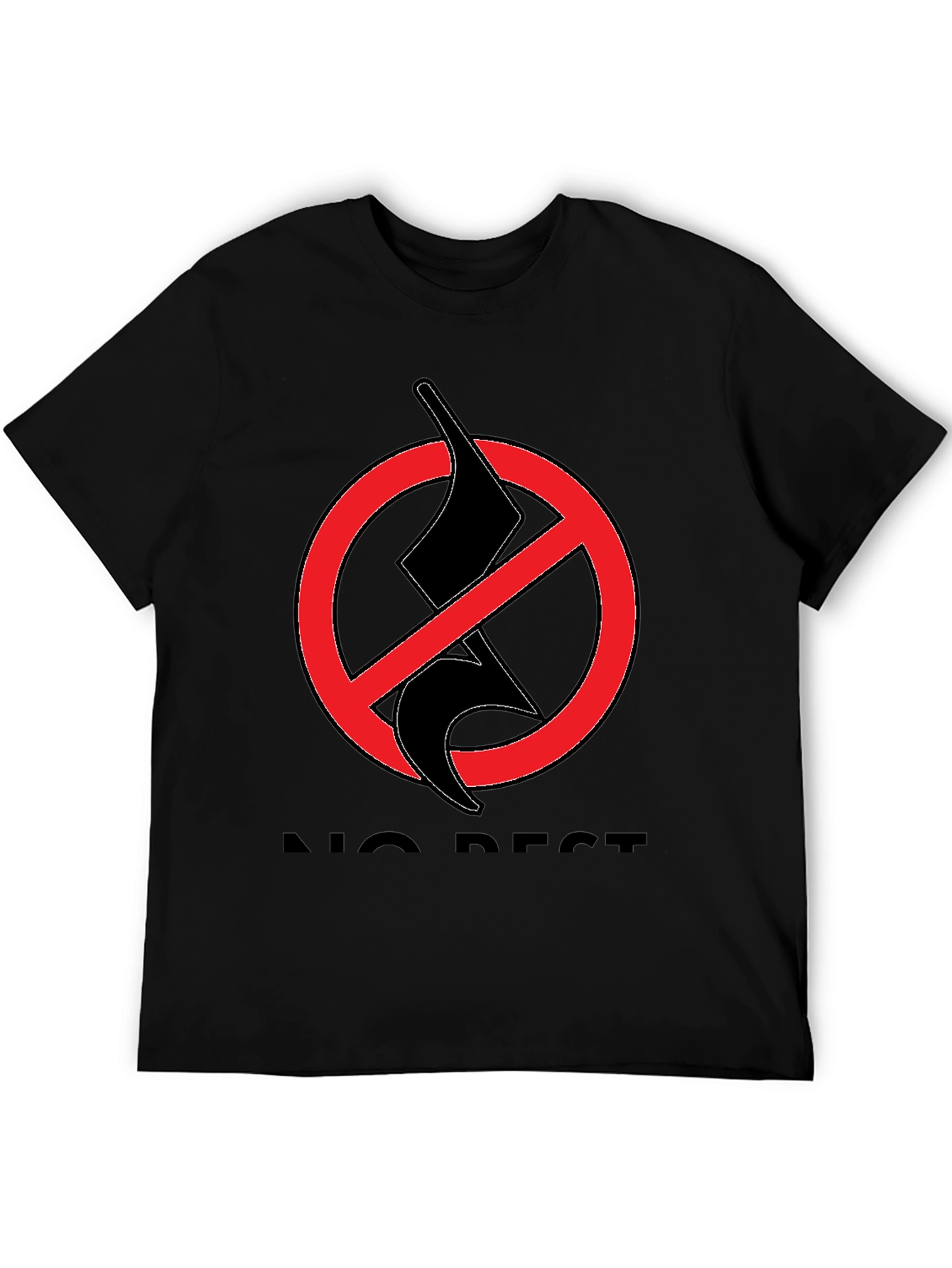 No Rest T-Shirt - Black Graphic Tee