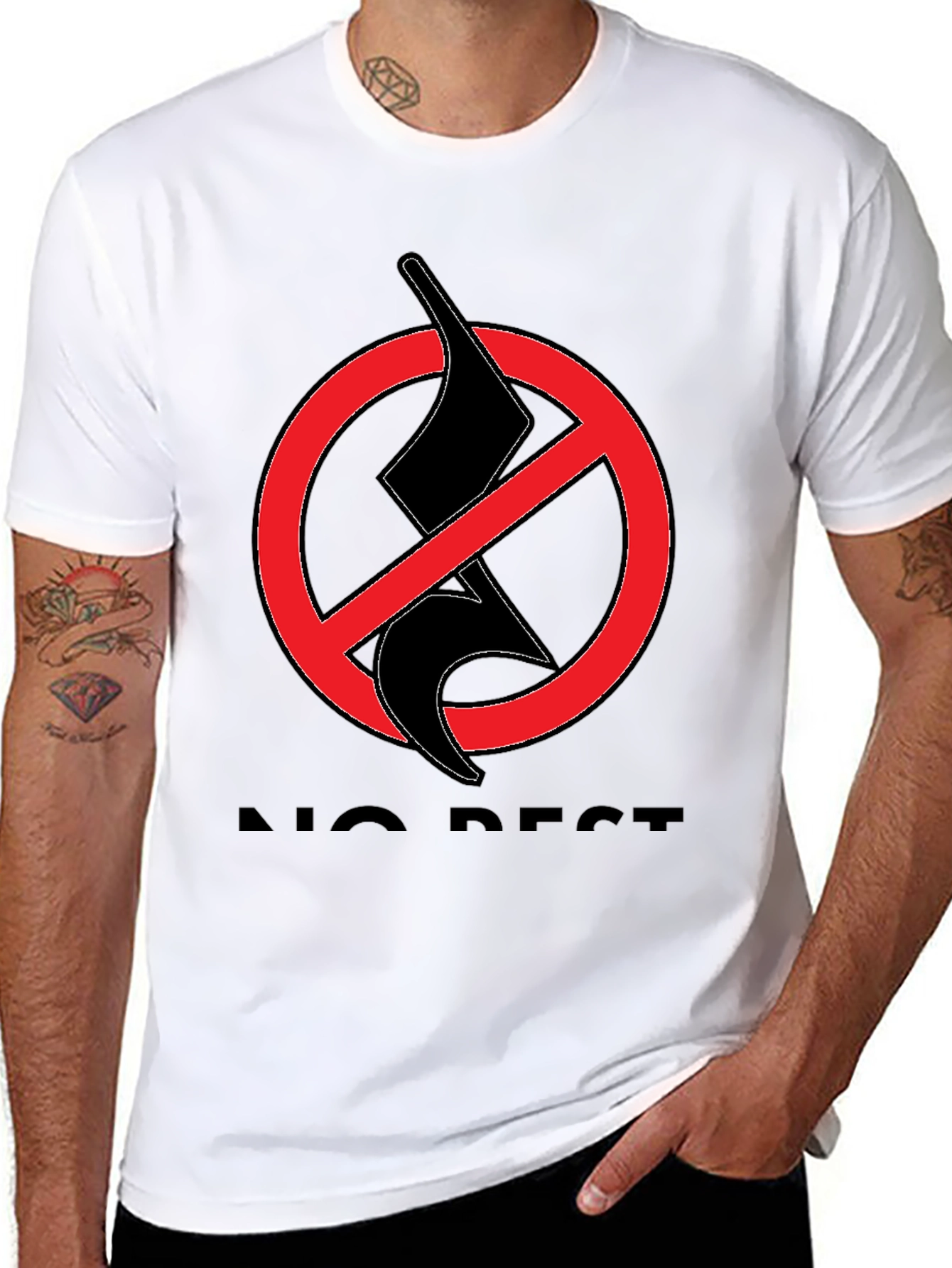 No Rest T-Shirt - Black Graphic Tee