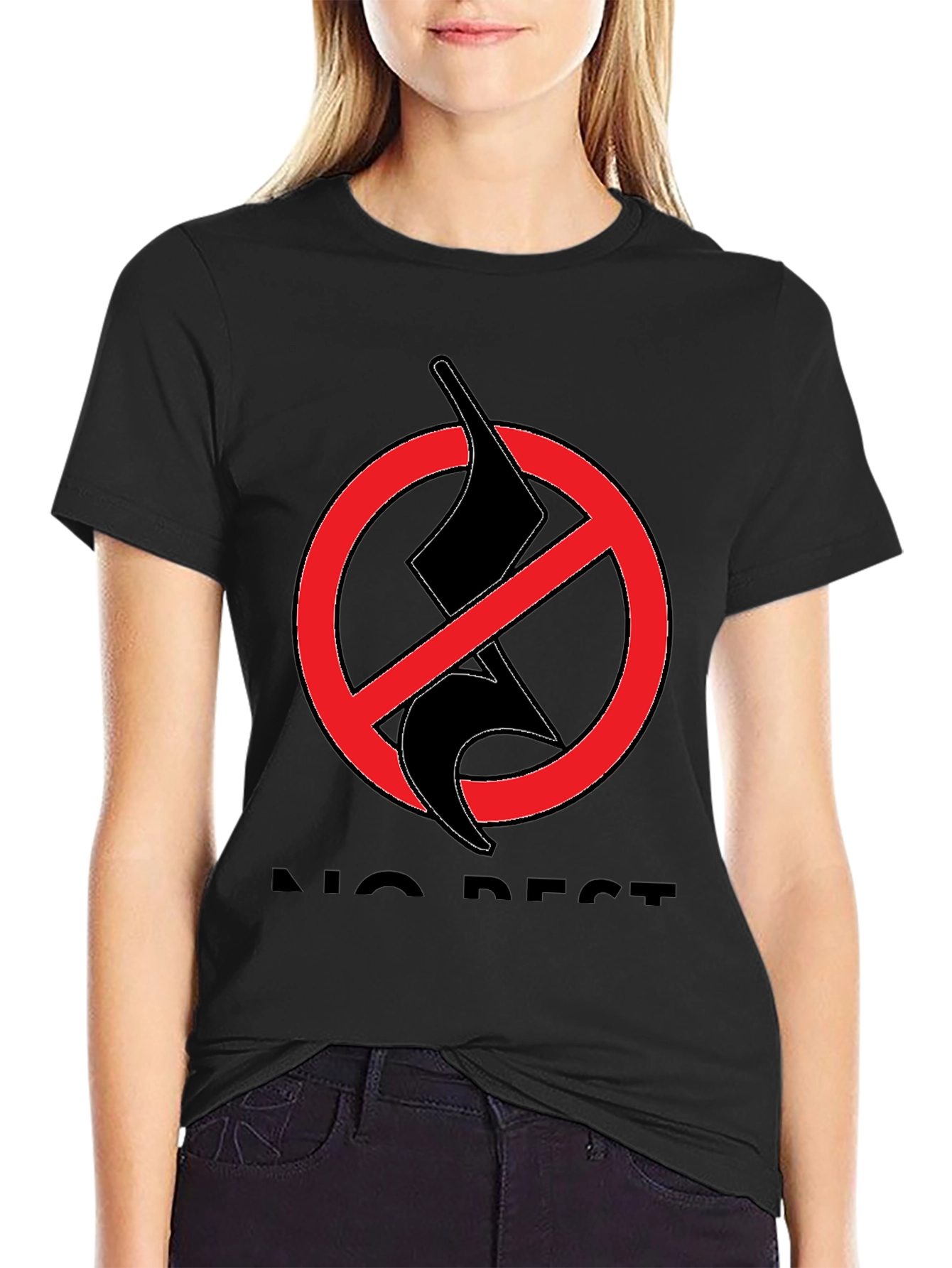 No Rest T-Shirt - Black Graphic Tee