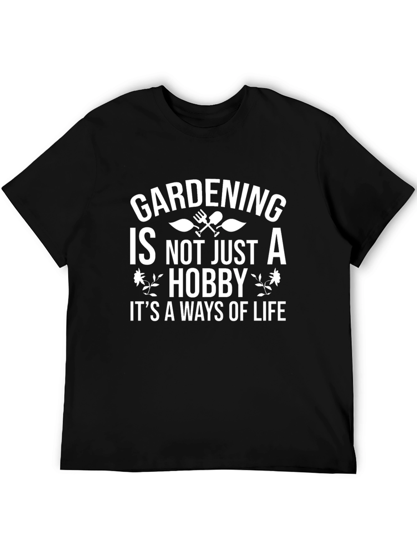 Gardening Lifestyle Graphic Tee - Black